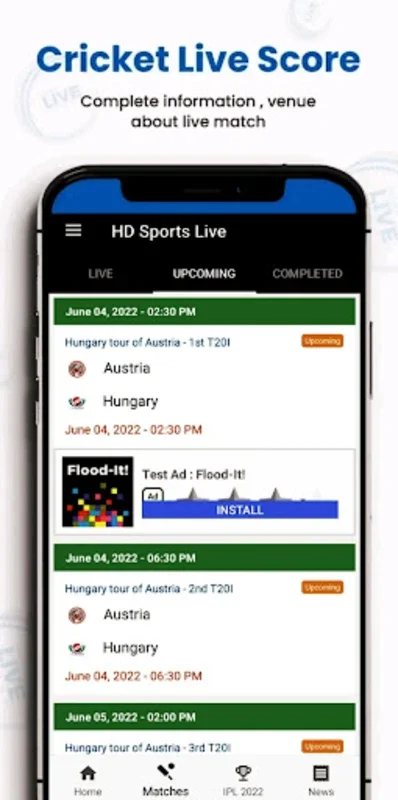 HD Sports - Live Cricket Score for Android: Real-Time Updates