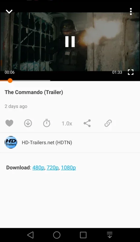 HD Trailers for Android - Enjoy High-Quality Trailers