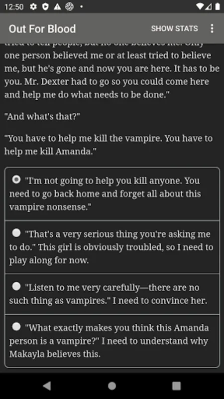 Vampire: The Masquerade — Out for Android - An Interactive Horror Adventure