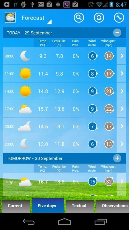 UK Weather for Android - Reliable Forecasts & Alerts