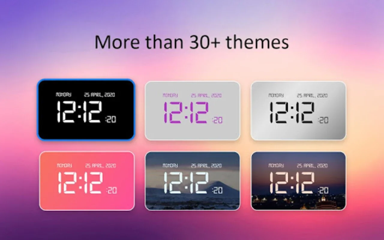 Big Clock Display: Digital for Android - Functional and Stylish