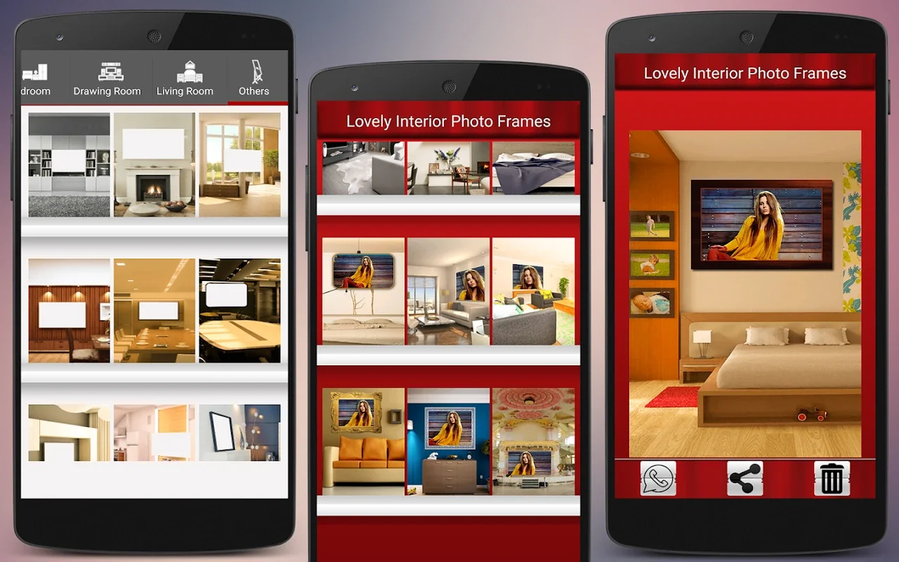 Lovely Interior Photo Frames for Android: Enhance Photos