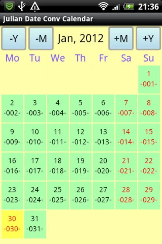 Julian Date Conv Calendar for Android - No Download Needed