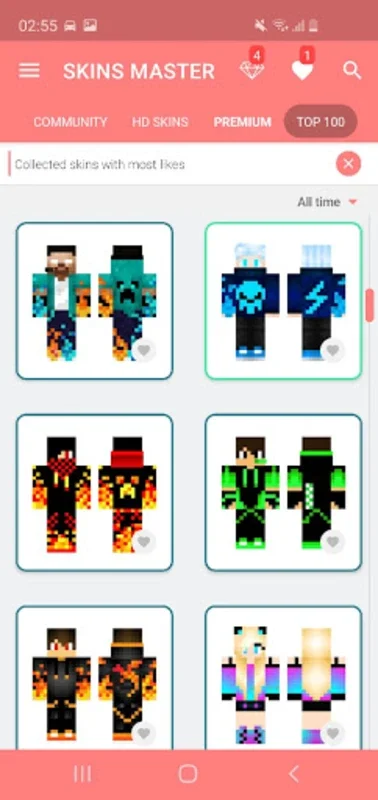 Skins MASTER for MINECRAFT PE for Android: Daily Fresh Skins for Avatar Customization