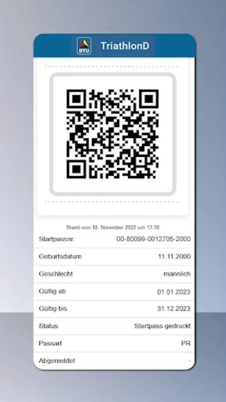 TriathlonD – DTU-Startpass for Android: Streamlined Triathlon Management