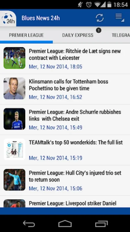 Chelsea Blues News 24h for Android - Your Premier Source for Chelsea News