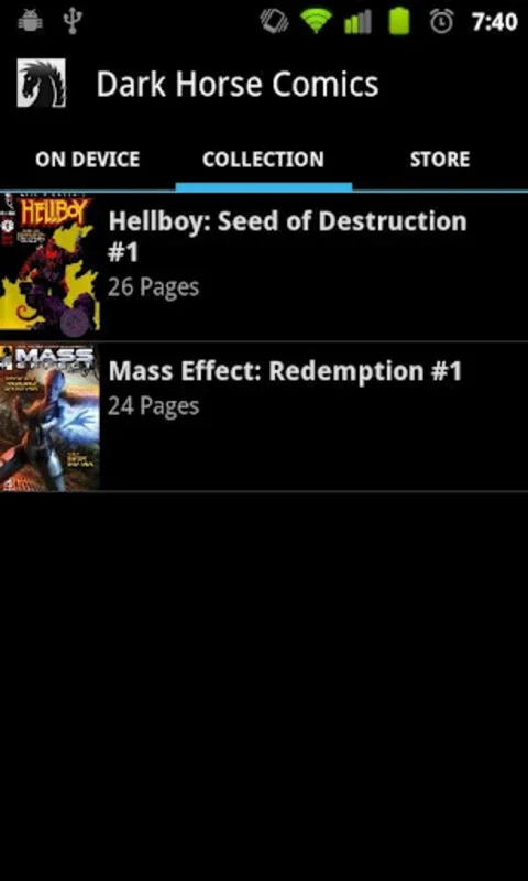 Dark Horse Comics for Android - Unleash the Comic World