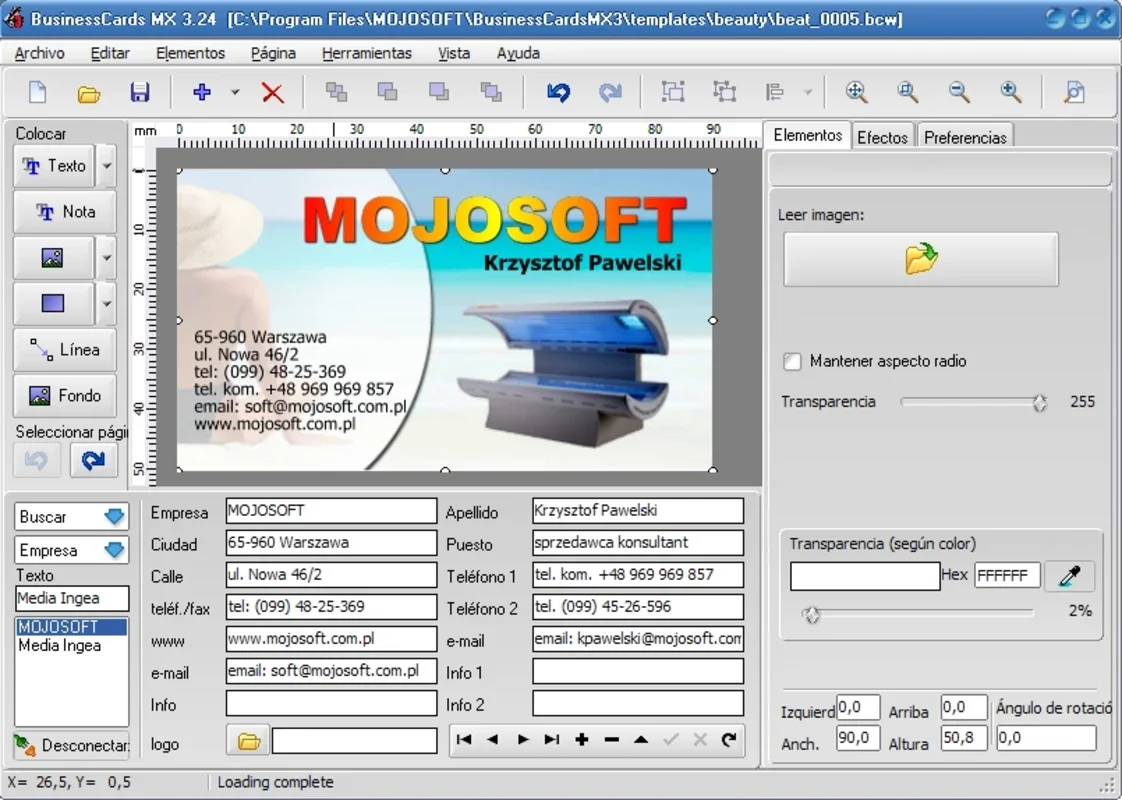 BusinessCards MX for Windows - Create Professional Cards