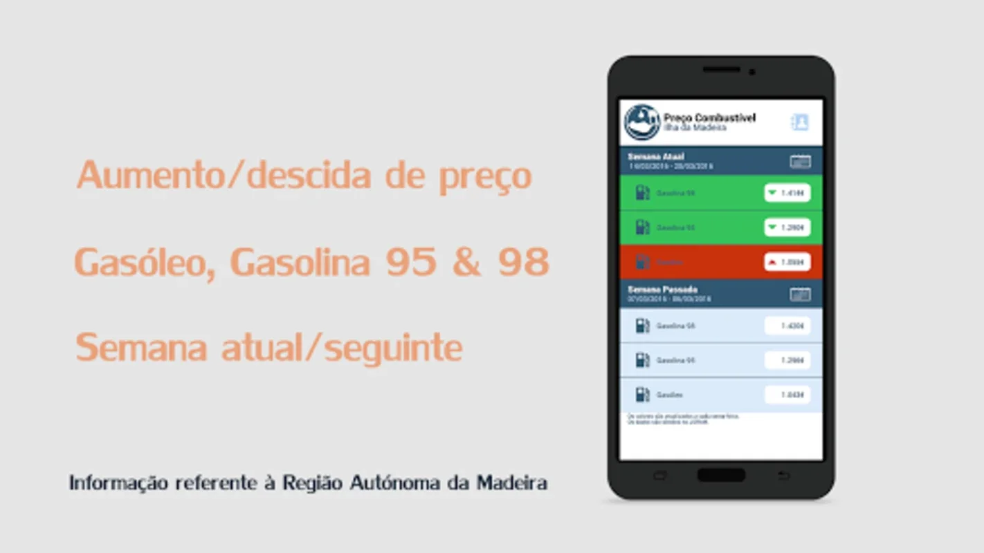 Preço Combustível Madeira for Android - Find Weekly Gas Prices