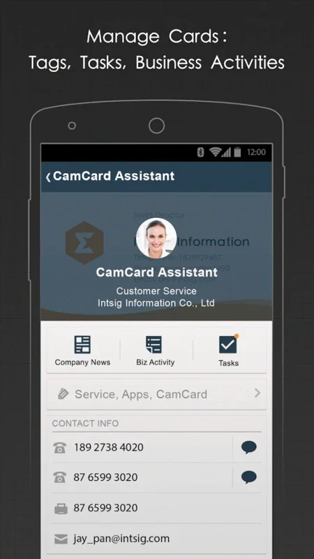 CamCard Biz for Android - Manage Business Contacts Easily