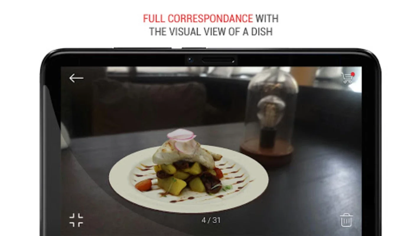 Menu AR Augmented Reality Food for Android - No Download Needed