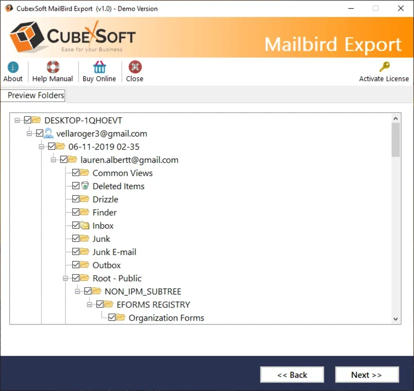 CubexSoft Mailbird Converter for Windows: Export Files Easily