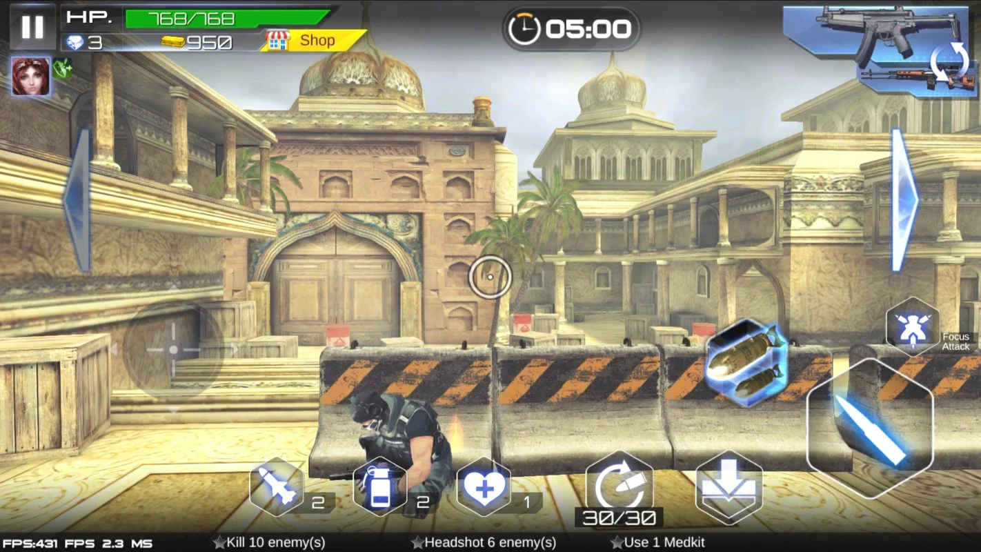 Gun War for Android: Combat Terrorists with a Vast Arsenal