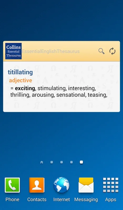 Collins Essential English Thesaurus for Android: Enhance Vocabulary