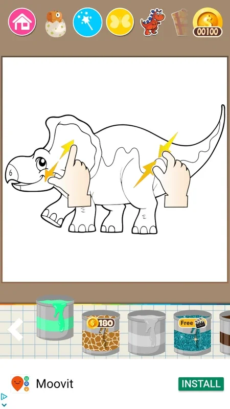 Dinosaurs Coloring Pages for Android - Fun Coloring App