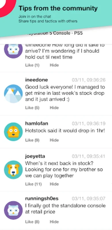 HotStock - in-stock alerts for Android: Real-time Tracking