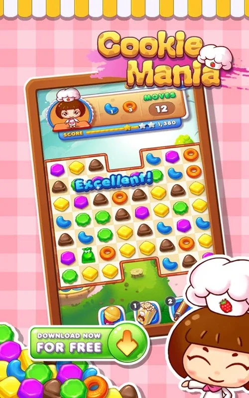 Cookie Mania for Android - Play and Enjoy Free Puzzles