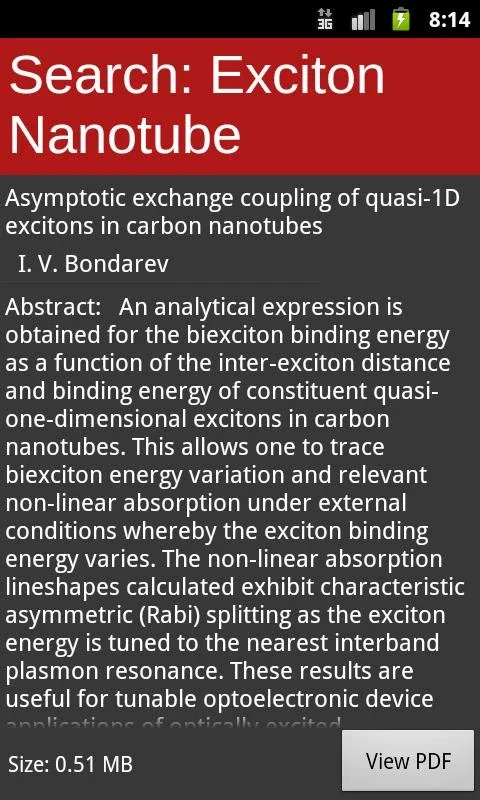 arXiv mobile for Android: Easy Access to Scientific Articles