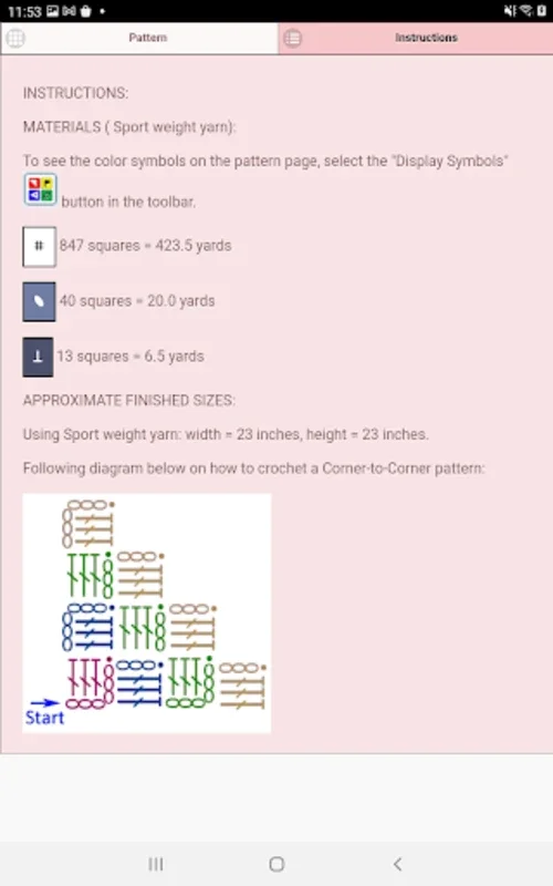 Crochet Graphghan Creator for Android - No Download Needed