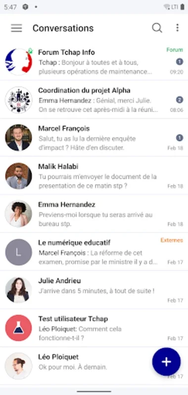 Tchap for Android - Secure Multi-device Messaging for French Officials