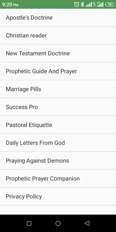 Apostle's Doctrine for Android: Enriching Spiritual Learning