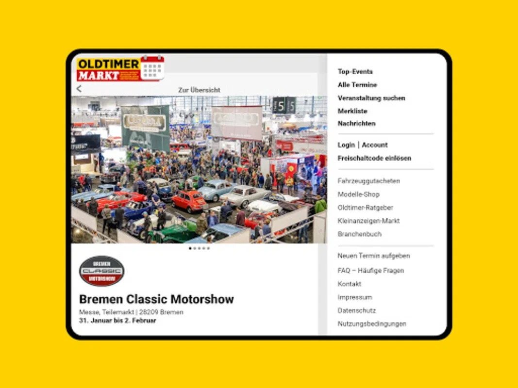 Oldtimer-Termine for Android: The Ultimate Classic Car Planner