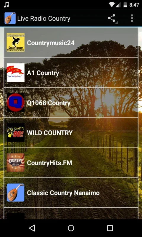 Live Radio Country for Android - Enjoy the Best Country Music