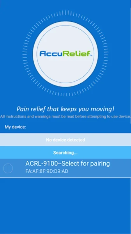 AccuRelief Wireless 3-in-1 for Android: Advanced Pain Management