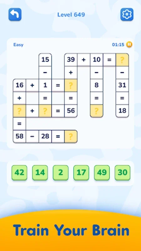 Math Crossword for Android: A Fun Math - Based Puzzle