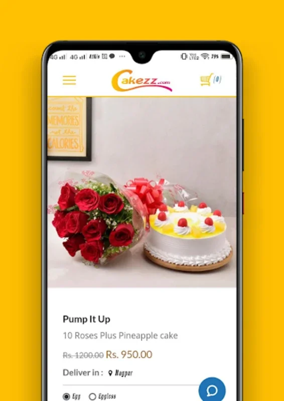 Cakezz for Android - Convenient Online Cake and Flower Delivery