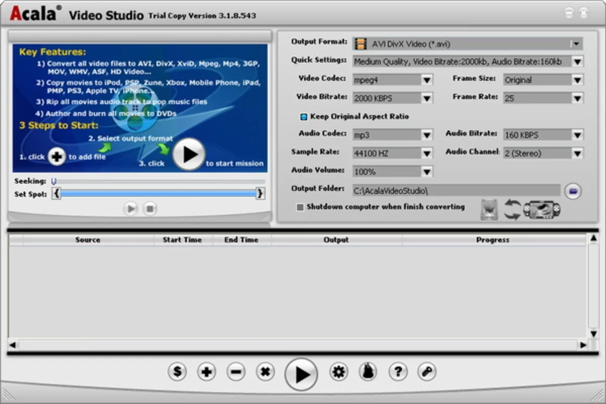 Acala Video Studio: High-Quality Video Conversion for Windows