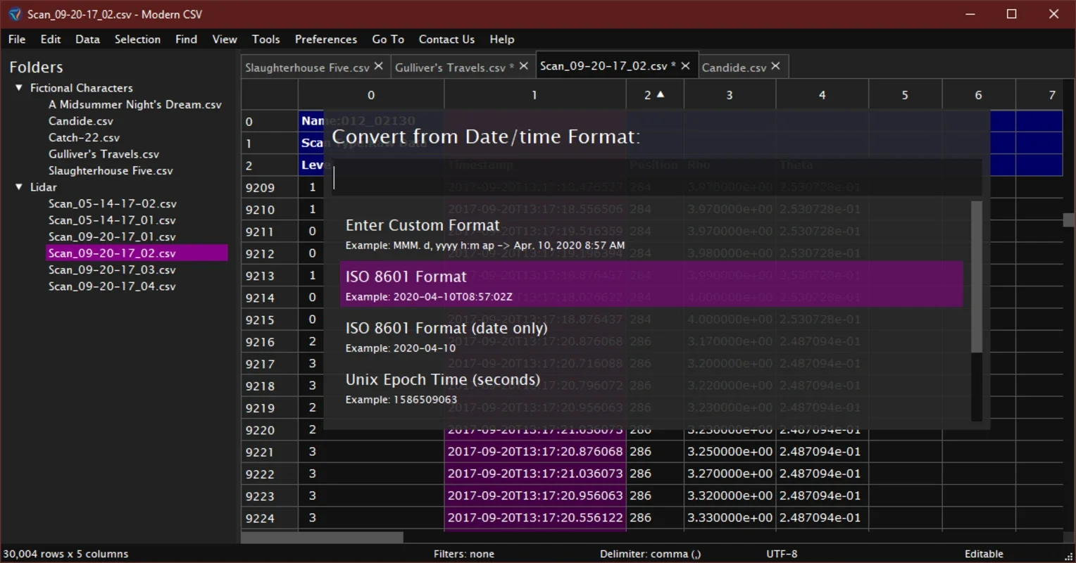 Modern CSV for Windows - A Powerful Tabular Data Editor