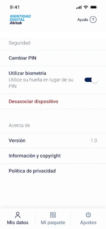 Identidad Digital Abitab for Android - Secure Digital Identity