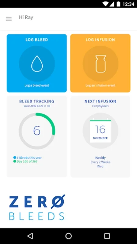 Zero Bleeds for Android - Empowering Hemophilia Management