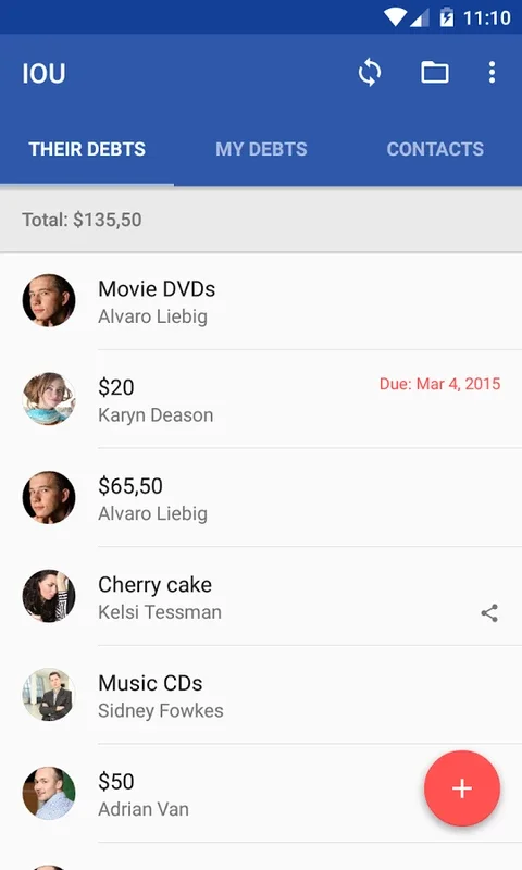 IOU for Android: Simplify Debt Management