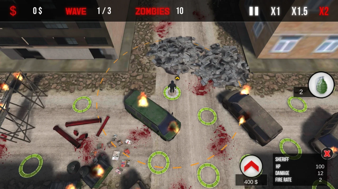 Police Zombie Defense for Android: Battle Zombies with Cops