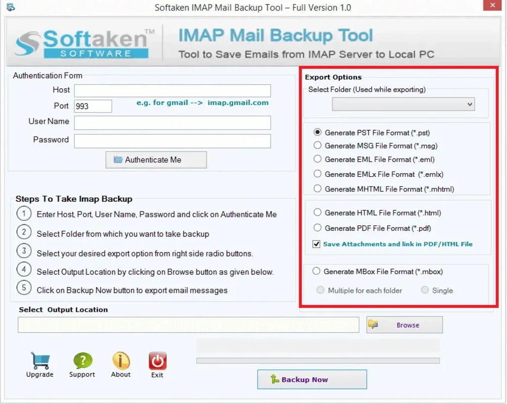 Softaken Google Apps Backup Tool for Windows - Secure G Suite Email Backup