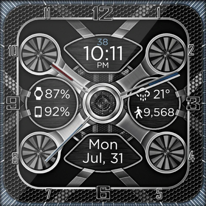 Mesh Gears HD Watch Face for Android - Customizable Elegance