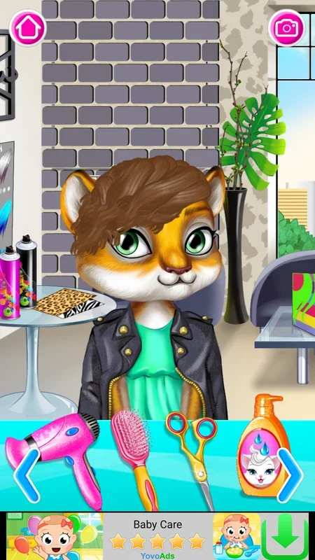 Beauty salon: hair salon for Android - Styling Jungle Animals