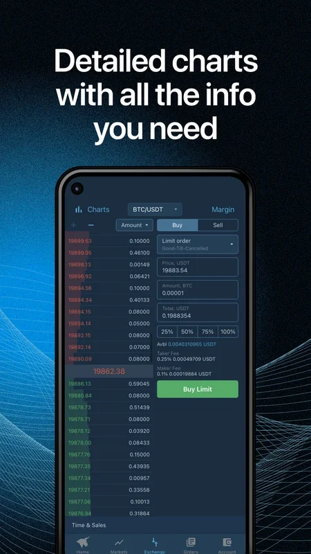 HitBTC Crypto Exchange for Android: Advanced Trading