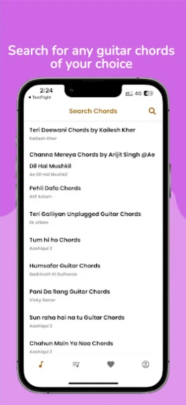 Bollywood Songs Guitar Chords for Android - Learn with Ease