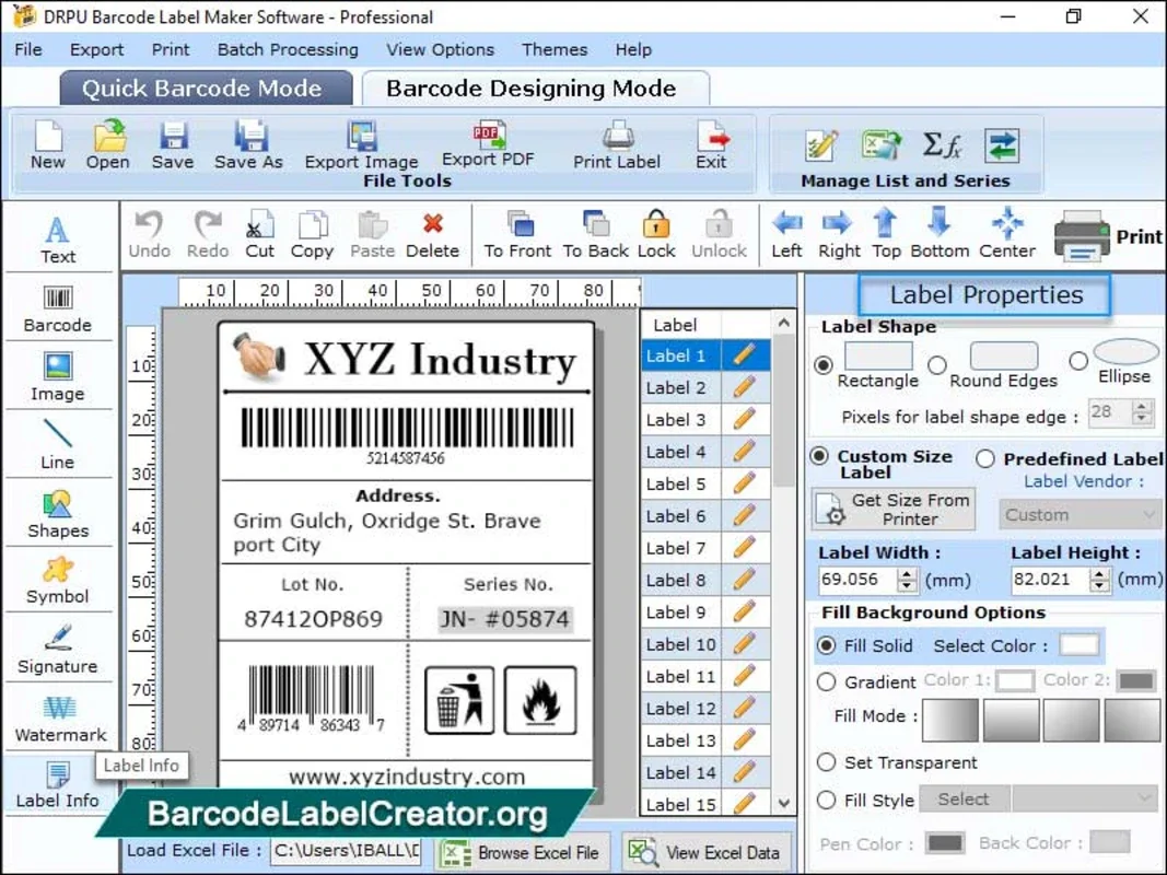 Barcode Label Creator Software for Windows - Professional Label Maker