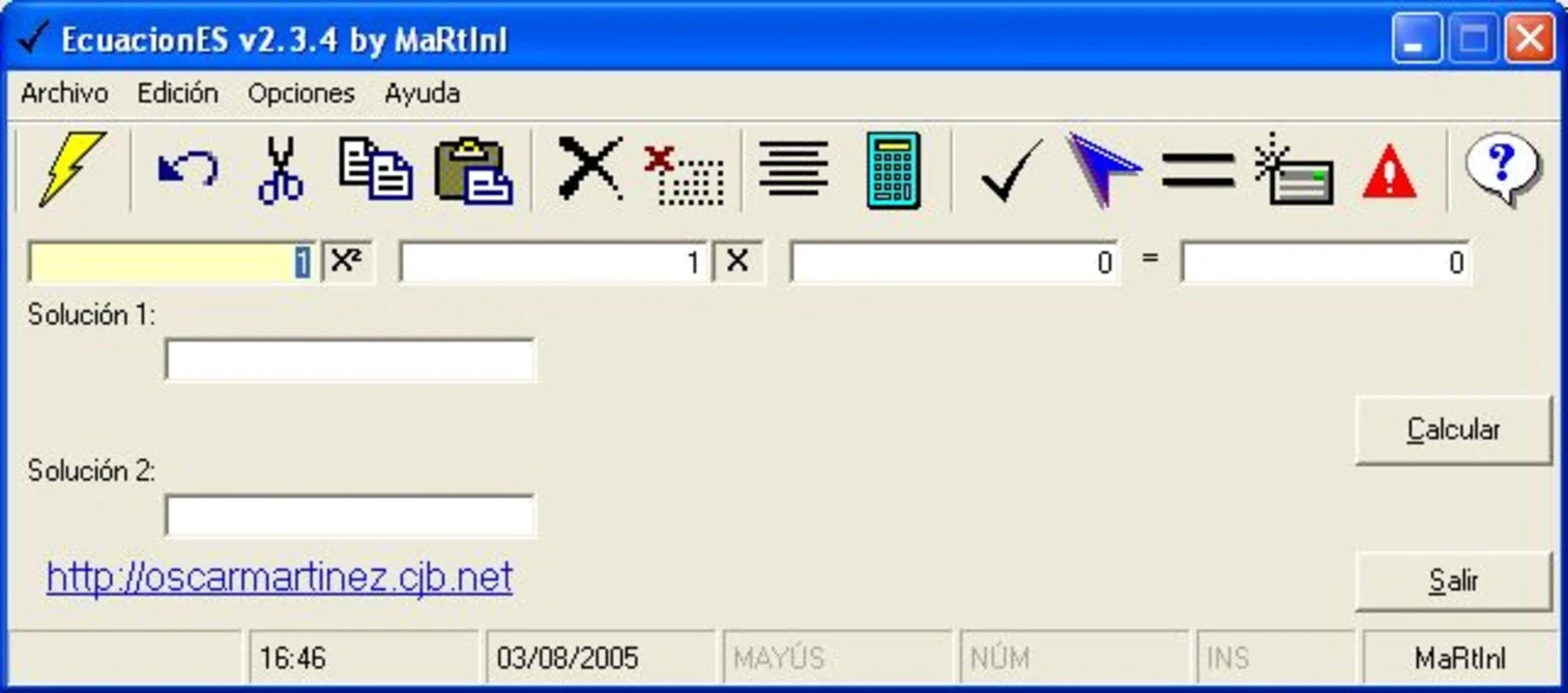 EcuacionES for Windows - Simplify Equation Solving