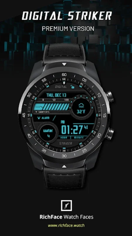 Digital Striker Watch Face for Android - Customizable & Feature-Rich