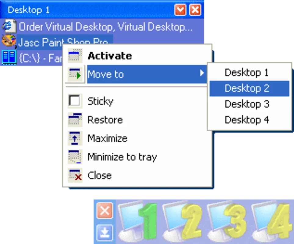 Cool Desk for Windows: Up to 9 Virtual Desktops