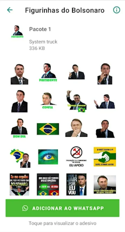 Figurinhas do Bolsonaro for Android - Enhance WhatsApp Fun