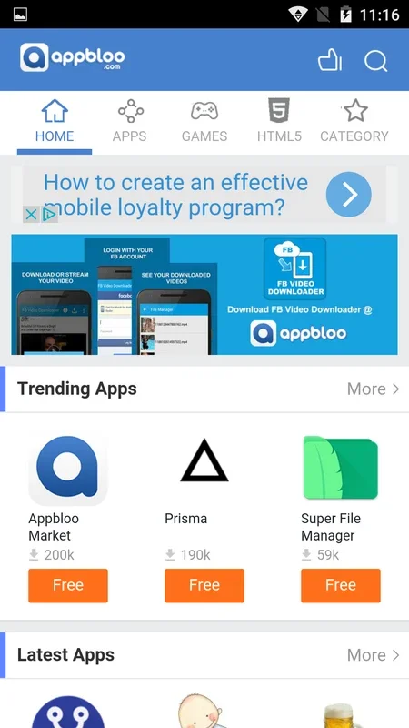 Appbloo for Android - Discover and Download Apps