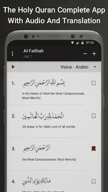 The Holy Quran English Arabic for Android - Enrich Your Spiritual Journey