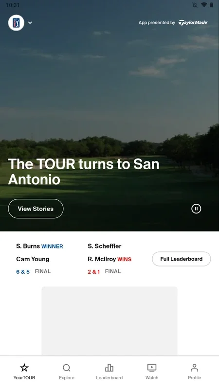 PGA TOUR for Android: Stay Updated with Golf Competitions