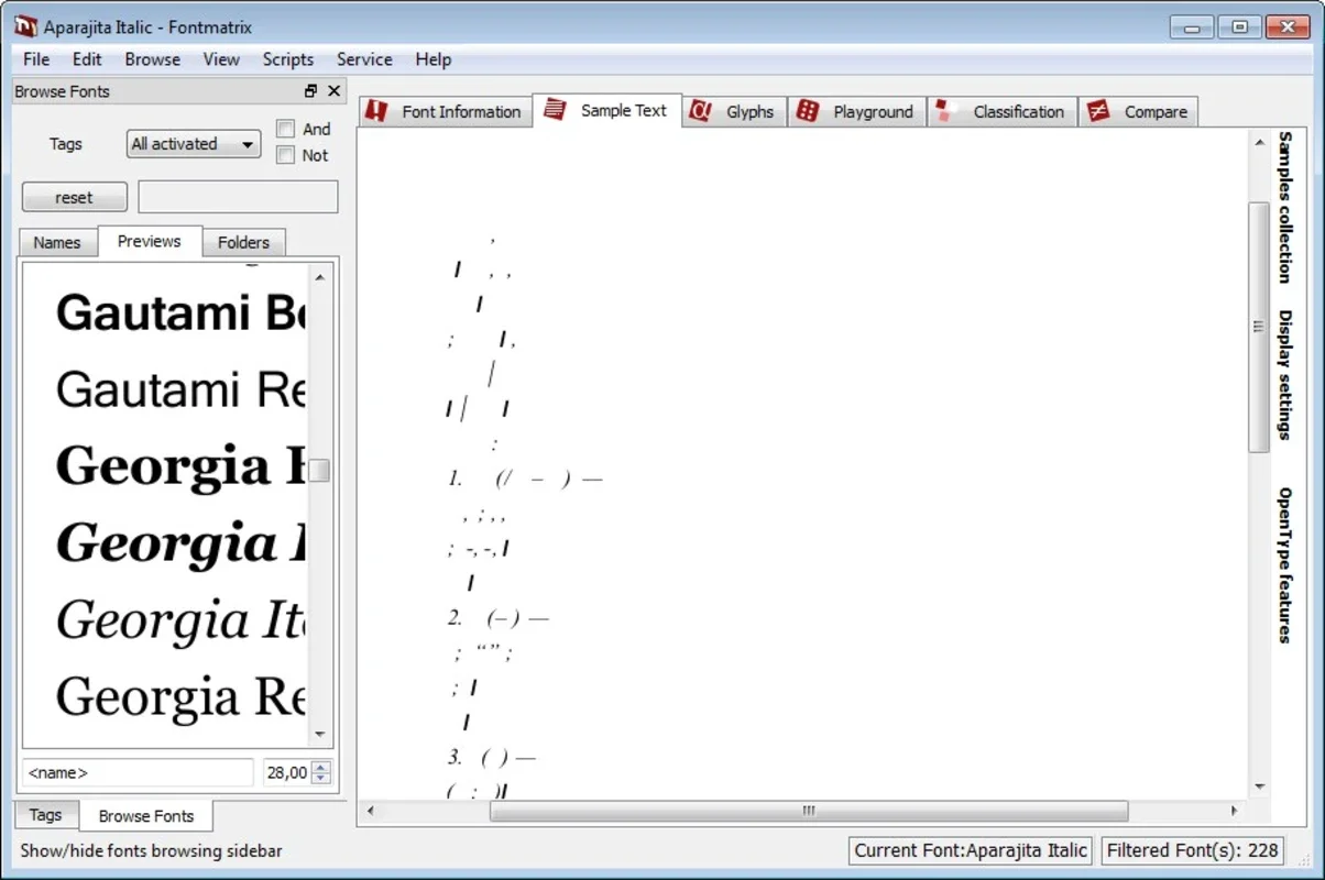 Fontmatrix: Powerful Font Management for Windows